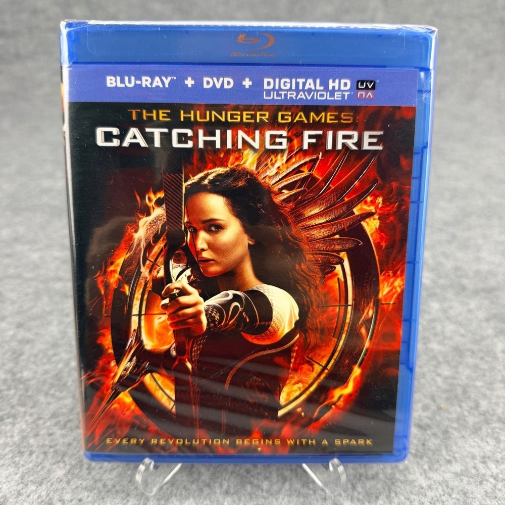 The Hunger Games Catching Fire Blu-ray + DVD + Digital HD Combo Pack Sealed